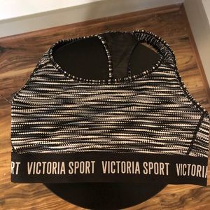 Black & White Victoria’s Secret Sports Bra